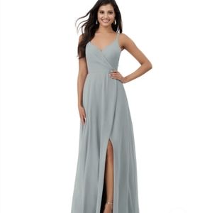 Azazie Bridesmaid dress - Thana in dolphin grey
